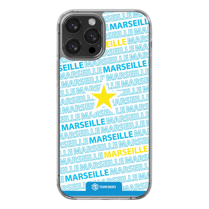 Coque foot MARSEILLE OM texte oblique - TEAMCOQUES