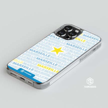 Coque foot MARSEILLE OM texte oblique - TEAMCOQUES