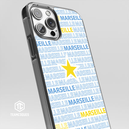 Coque foot MARSEILLE OM texte oblique - TEAMCOQUES