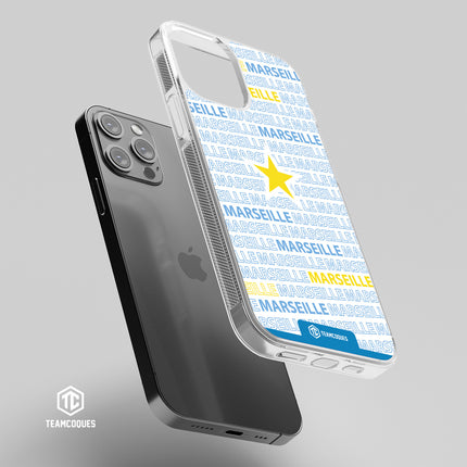 Coque foot MARSEILLE OM texte oblique - TEAMCOQUES