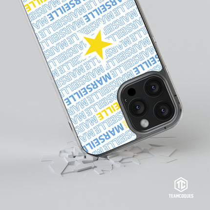 Coque foot MARSEILLE OM texte oblique - TEAMCOQUES