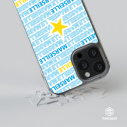 Coque foot MARSEILLE OM texte oblique - TEAMCOQUES