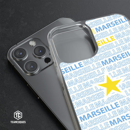 Coque foot MARSEILLE OM texte oblique - TEAMCOQUES