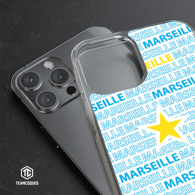 Coque foot MARSEILLE OM texte oblique - TEAMCOQUES