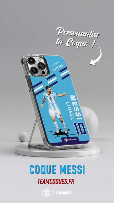 Vidéo Coque joueur LIONEL LEO MESSI ARGENTINE 2 - TEAMCOQUES