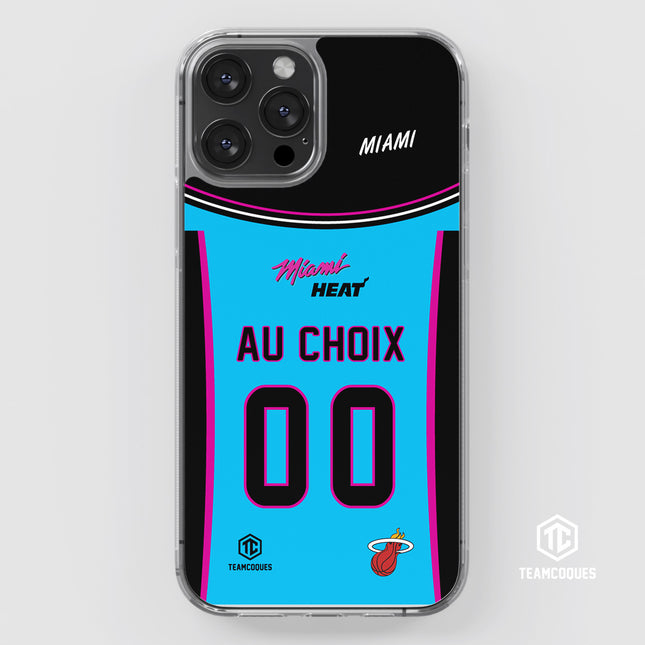 Coque basket NBA MIAMI HEAT personnalisable - TEAMCOQUES