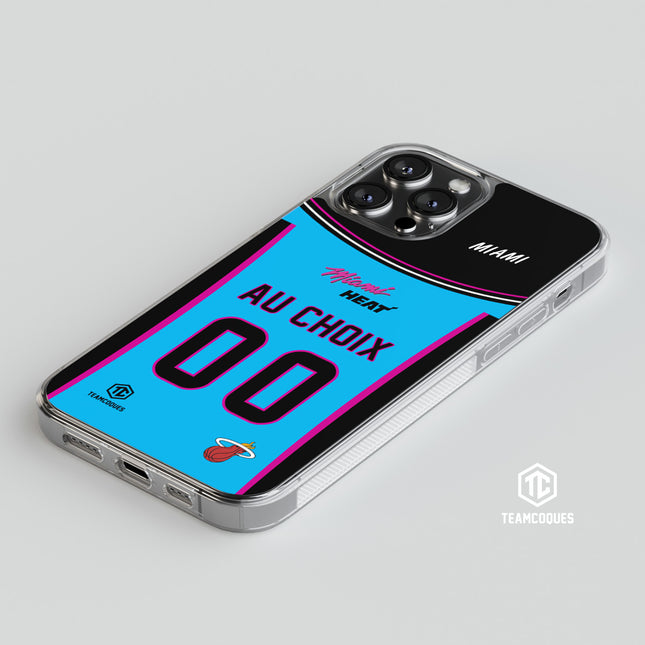 Coque basket NBA MIAMI HEAT personnalisable - TEAMCOQUES