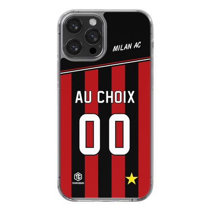 Coque foot MILAN AC personnalisable - TEAMCOQUES