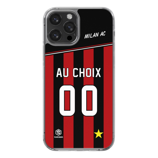 Coque foot MILAN AC personnalisable - TEAMCOQUES
