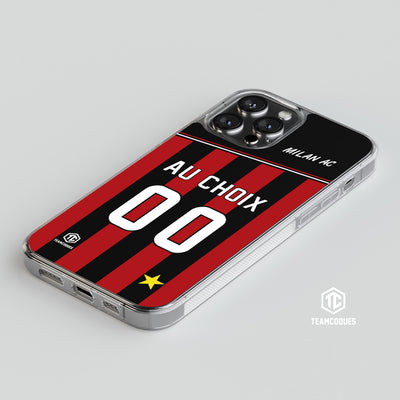 Coque foot MILAN AC personnalisable - TEAMCOQUES