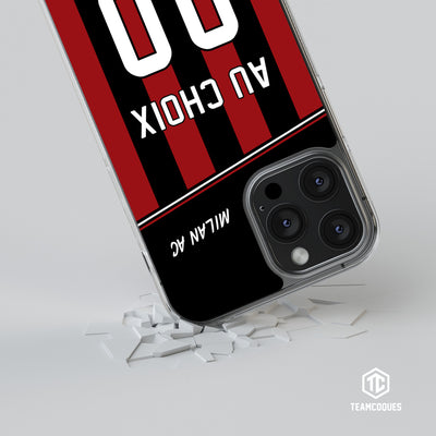 Coque foot MILAN AC personnalisable - TEAMCOQUES