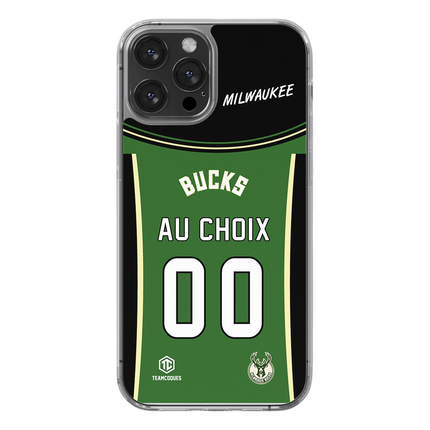 Coque basket NBA MILWAUKEE BUCKS personnalisable - TEAMCOQUES