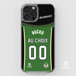 Coque basket NBA MILWAUKEE BUCKS personnalisable - TEAMCOQUES