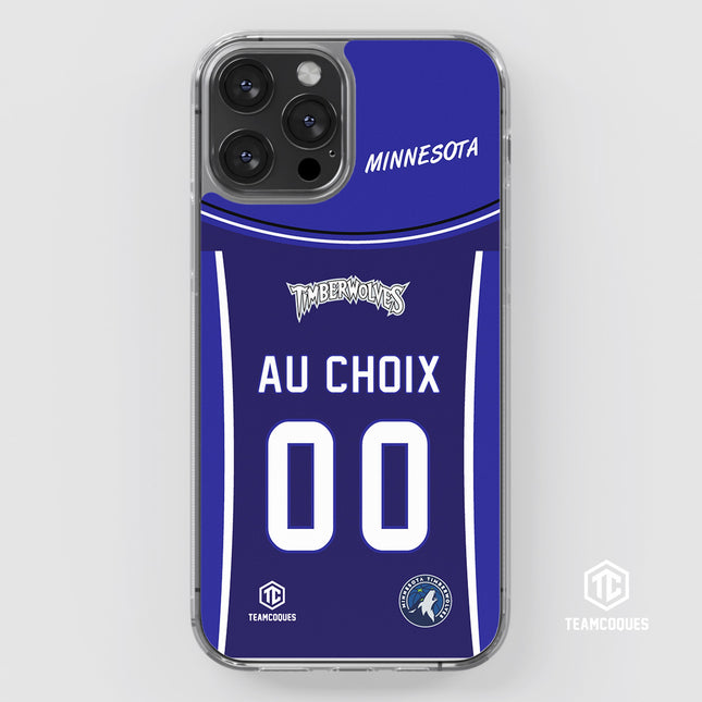 Coque basket NBA MINNESOTA TIMBERWOLVES personnalisable - TEAMCOQUES
