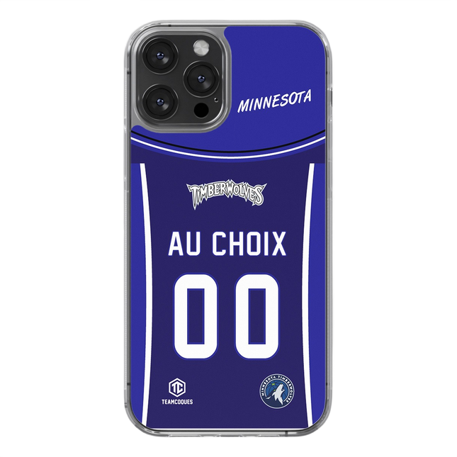 Coque basket NBA MINNESOTA TIMBERWOLVES personnalisable - TEAMCOQUES