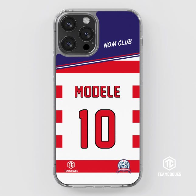 Coque foot Modèle 10 CLUB AMATEUR - 100% personnalisable - TEAMCOQUES