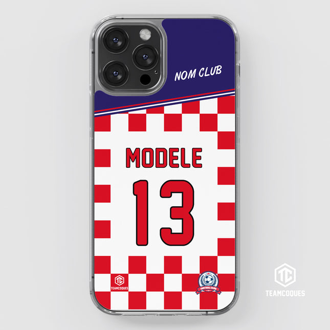 Coque foot Modèle 13 CLUB AMATEUR - 100% personnalisable - TEAMCOQUES