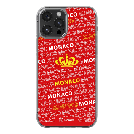 Coque foot MONACO ASM texte oblique - TEAMCOQUES
