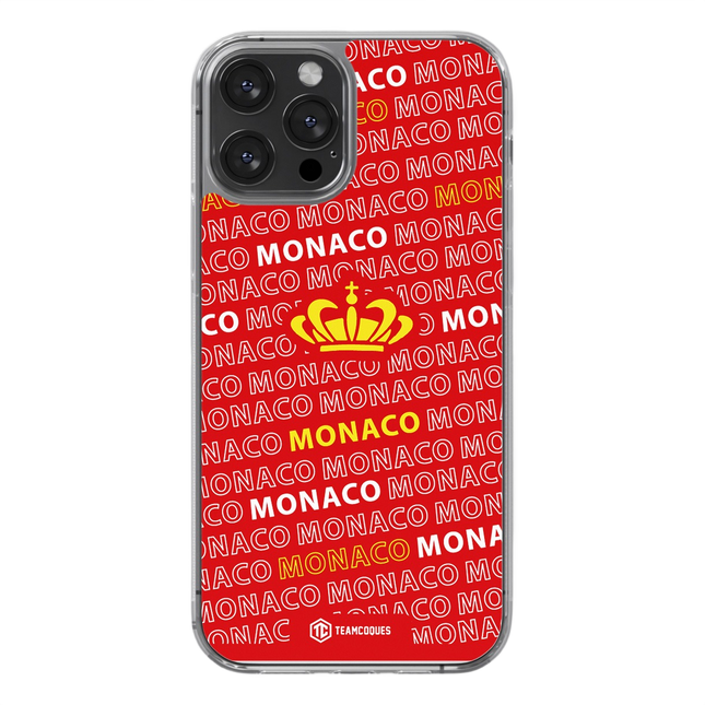 Coque foot MONACO ASM texte oblique - TEAMCOQUES