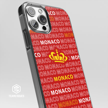Coque foot MONACO ASM texte oblique - TEAMCOQUES