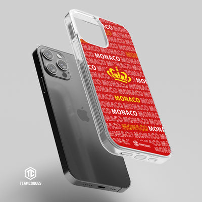 Coque foot MONACO ASM texte oblique - TEAMCOQUES