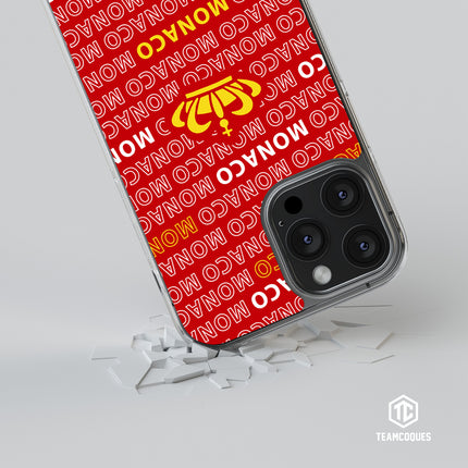 Coque foot MONACO ASM texte oblique - TEAMCOQUES