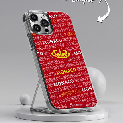 Vidéo Coque foot MONACO ASM texte oblique - TEAMCOQUES
