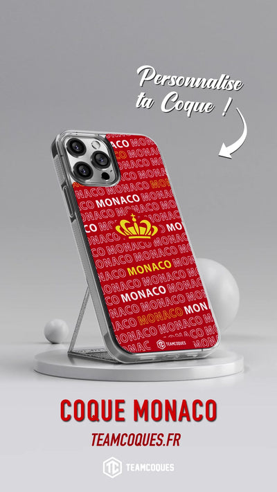 Vidéo Coque foot MONACO ASM texte oblique - TEAMCOQUES