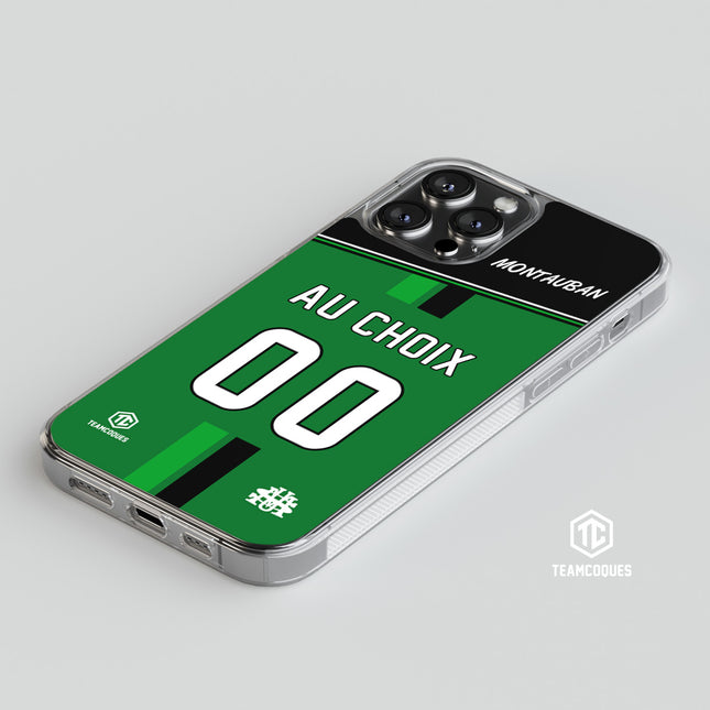 Coque rugby MONTAUBAN personnalisable - TEAMCOQUES