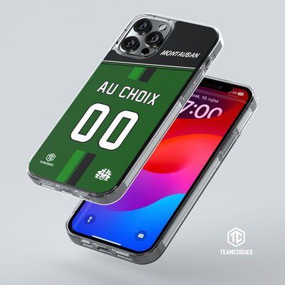 Coque rugby MONTAUBAN personnalisable - TEAMCOQUES