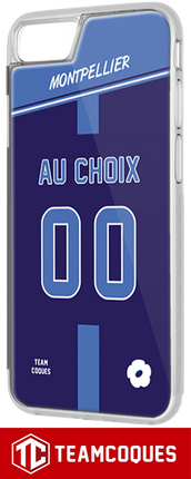Coque rugby MONTPELLIER RUGBY - flocage 100% personnalisable - iPhone smartphone - TEAMCOQUES