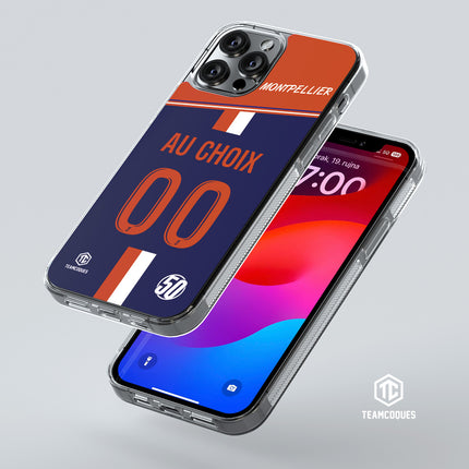 Coque foot MONTPELLIER MHSC personnalisable - TEAMCOQUES
