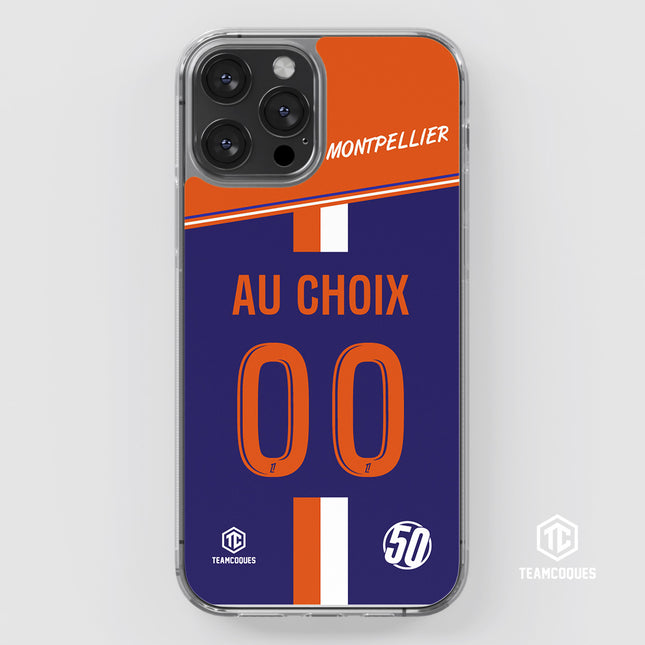 Coque foot MONTPELLIER MHSC personnalisable - TEAMCOQUES