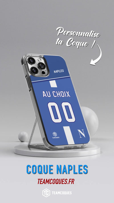 Vidéo Coque foot NAPLES NAPOLI personnalisable - TEAMCOQUES