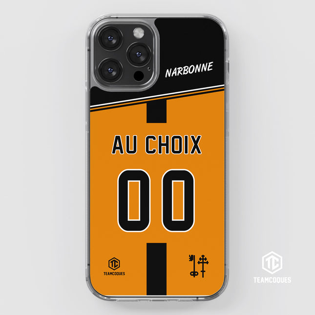 Coque rugby NARBONNE personnalisable - TEAMCOQUES