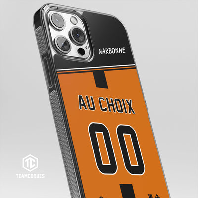 Coque rugby NARBONNE personnalisable - TEAMCOQUES