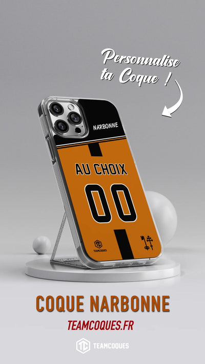 Vidéo Coque rugby NARBONNE personnalisable - TEAMCOQUES