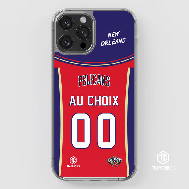 Coque basket NBA NEW ORLEANS PELICANS personnalisable - TEAMCOQUES