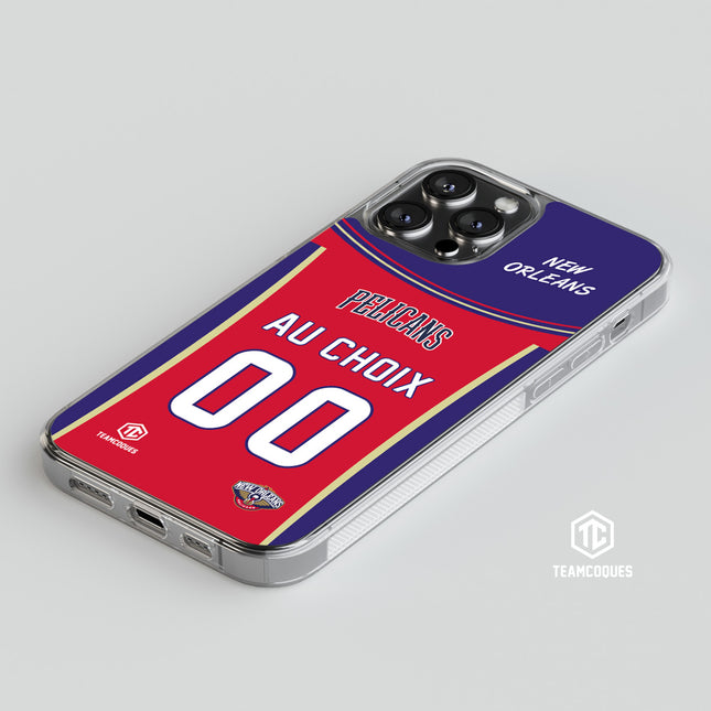 Coque basket NBA NEW ORLEANS PELICANS personnalisable - TEAMCOQUES