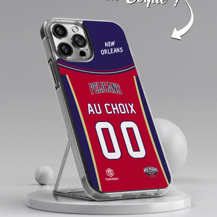 Vidéo Coque basket NBA NEW ORLEANS PELICANS personnalisable - TEAMCOQUES