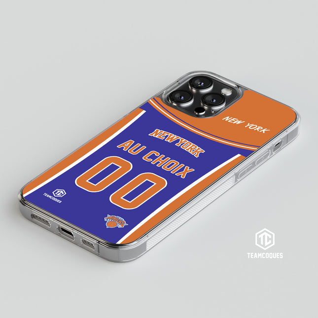 Coque basket NBA NEW YORK KNICKS personnalisable - TEAMCOQUES