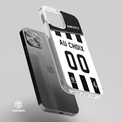 Coque foot NEWCASTLE personnalisable - TEAMCOQUES