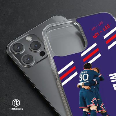 Coque joueur NEYMAR JR & LEO MESSI PARIS - TEAMCOQUES