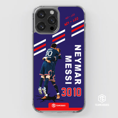 Coque joueur NEYMAR JR & LEO MESSI PARIS - TEAMCOQUES