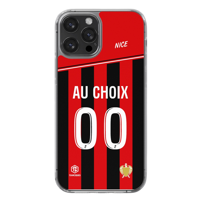 Coque foot NICE OGC personnalisable - TEAMCOQUES