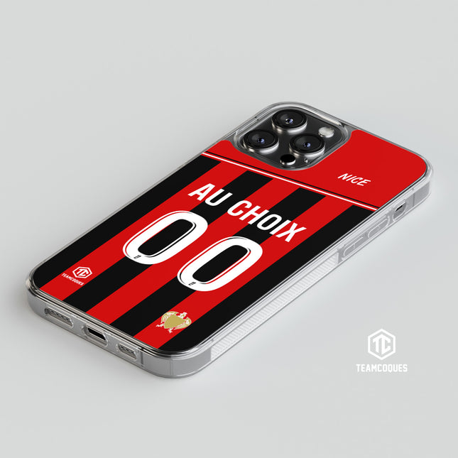 Coque foot NICE OGC personnalisable - TEAMCOQUES