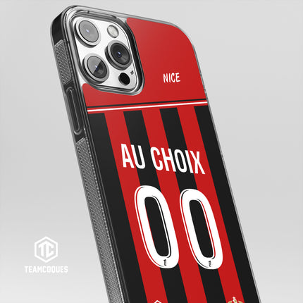 Coque foot NICE OGC personnalisable - TEAMCOQUES
