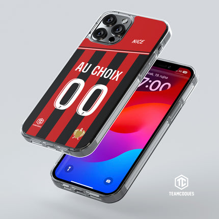 Coque foot NICE OGC personnalisable - TEAMCOQUES