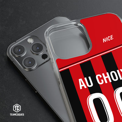 Coque foot NICE OGC personnalisable - TEAMCOQUES