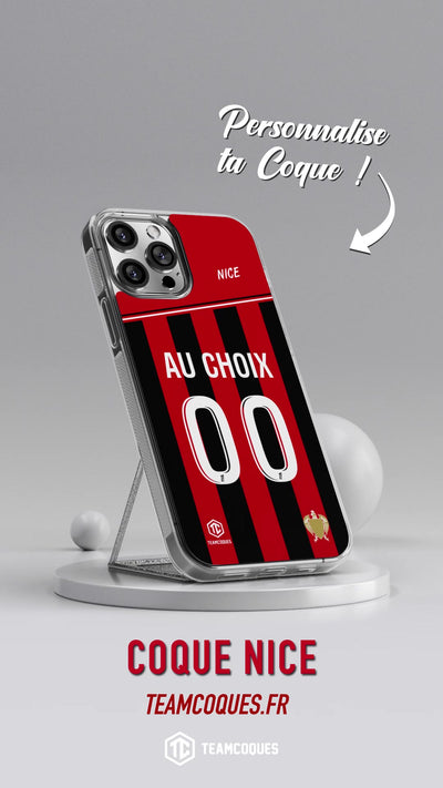 Vidéo Coque foot NICE OGC personnalisable - TEAMCOQUES